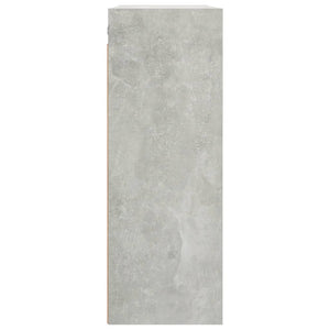 Armadietto Pensile a Parete Grigio Cemento 69,5x32,5x90 cm 812316