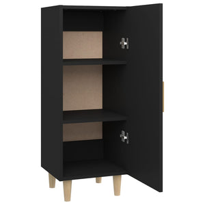 Credenza Nera 34,5x34x90 cm in Legno Multistrato 812322