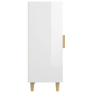 Credenza 34,5x34x90 cm in Legno Multistrato Bianco Lucido cod mxl 27793
