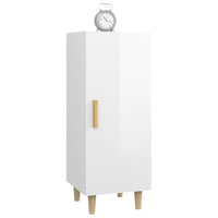 Credenza 34,5x34x90 cm in Legno Multistrato Bianco Lucido cod mxl 27793