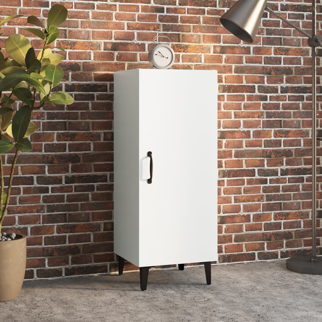 Credenza Bianca 34,5x34x90 cm in Legno Multistrato cod mxl 15456