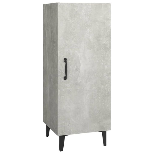 Credenza Grigio Cemento 34,5x34x90 cm in Legno Multistrato 812334