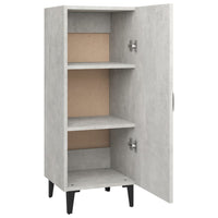 Credenza Grigio Cemento 34,5x34x90 cm in Legno Multistrato 812334