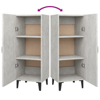 Credenza-Buffet-Armadio da cucina Grigio Cemento 34,5x34x90 cm in Legno Multistrato 289962