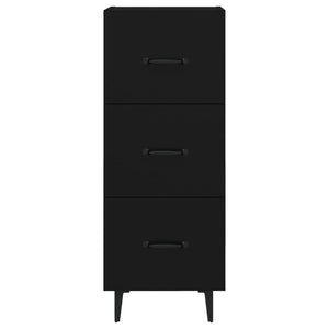 Credenza Nero 34,5x34x90 cm in Legno Multistrato 812349