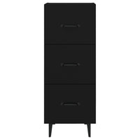 Credenza-Buffet-Armadio da cucina Nero 34,5x34x90 cm in Legno Multistrato 325908