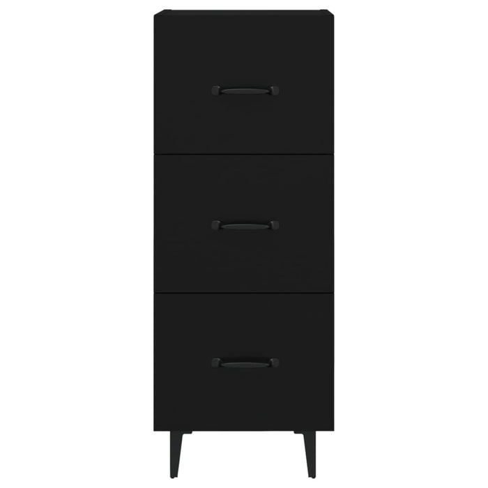 Credenza-Buffet-Armadio da cucina Nero 34,5x34x90 cm in Legno Multistrato 325908