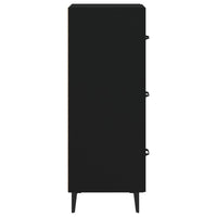 Credenza-Buffet-Armadio da cucina Nero 34,5x34x90 cm in Legno Multistrato 325908