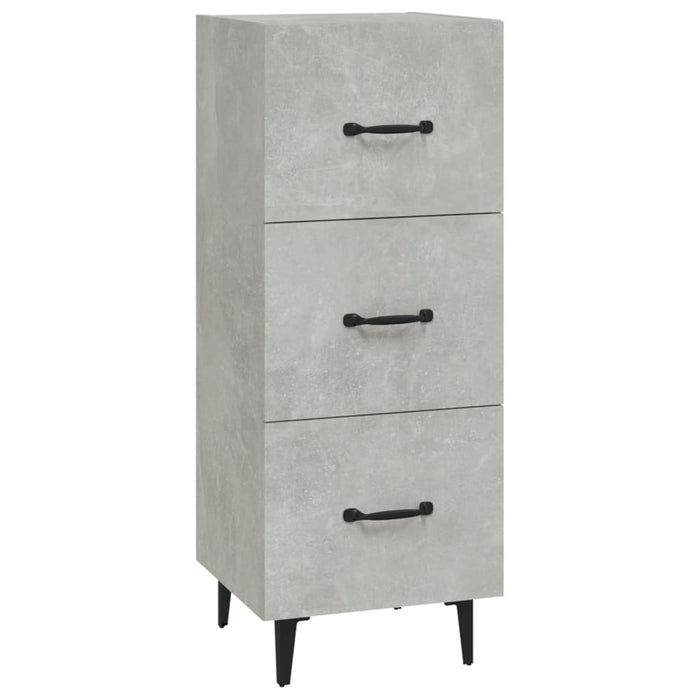 Credenza Grigio Cemento 34,5x34x90 cm in Legno Multistrato cod mxl 7551