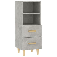 Credenza-Buffet-Armadio da cucina Grigio Cemento 34,5x34x90 cm in Legno Multistrato 815533