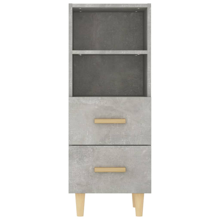 Credenza-Buffet-Armadio da cucina Grigio Cemento 34,5x34x90 cm in Legno Multistrato 815533
