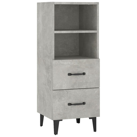 Credenza-Buffet-Armadio da cucina Grigio Cemento 34,5x34x90 cm in Legno Multistrato 662113