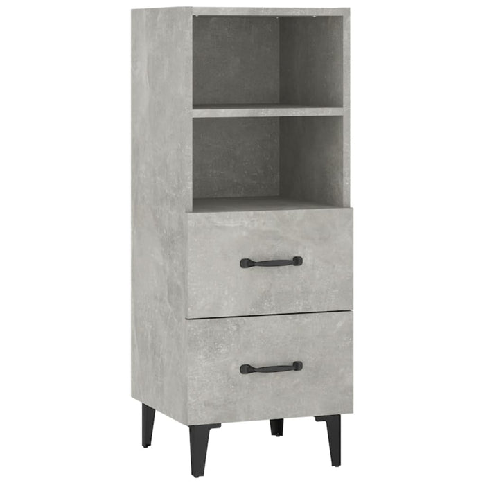 Credenza-Buffet-Armadio da cucina Grigio Cemento 34,5x34x90 cm in Legno Multistrato 662113