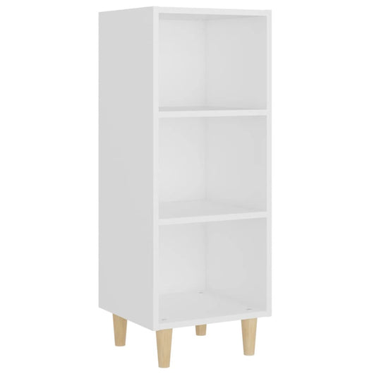 Credenza-Buffet-Armadio da cucina Bianca 34,5x32,5x90 cm in Legno Multistrato 295773