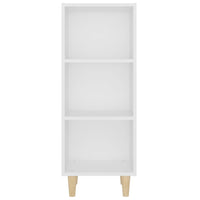 Credenza-Buffet-Armadio da cucina Bianca 34,5x32,5x90 cm in Legno Multistrato 295773