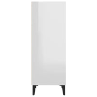 Credenza 34,5x34x90 cm in Legno Multistrato Bianco Lucido 812390