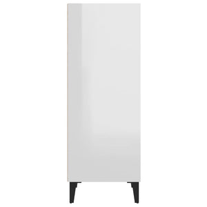 Credenza 34,5x34x90 cm in Legno Multistrato Bianco Lucido 812390