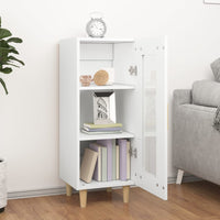 Credenza-Buffet-Armadio da cucina Bianca 34,5x34x90 cm in Legno Multistrato 153830