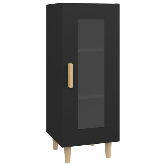 Credenza Nero 34,5x34x90 cm in Legno Multistrato 812394