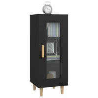 Credenza Nero 34,5x34x90 cm in Legno Multistrato 812394