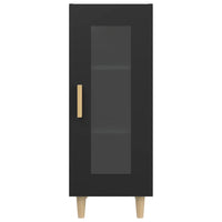 Credenza Nero 34,5x34x90 cm in Legno Multistrato 812394