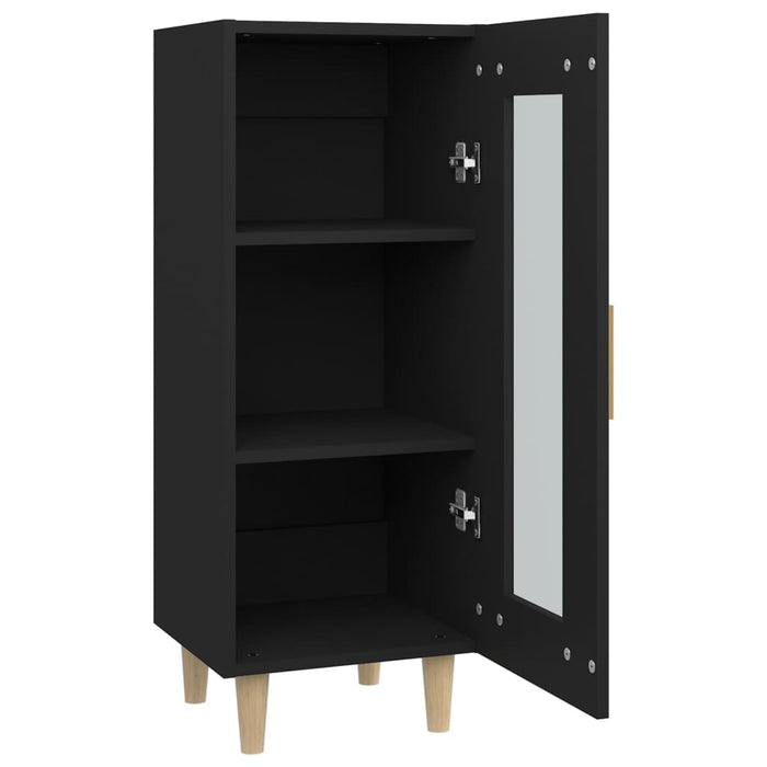 Credenza Nero 34,5x34x90 cm in Legno Multistrato 812394