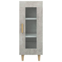 Credenza-Buffet-Armadio da cucina Grigio Cemento 34,5x34x90 cm in Legno Multistrato 876532