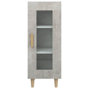 Credenza-Buffet-Armadio da cucina Grigio Cemento 34,5x34x90 cm in Legno Multistrato 876532