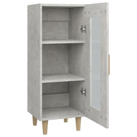 Credenza-Buffet-Armadio da cucina Grigio Cemento 34,5x34x90 cm in Legno Multistrato 876532