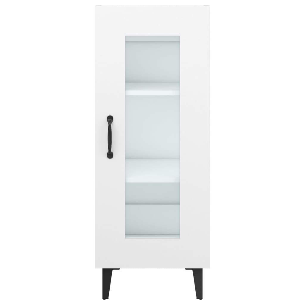 Credenza Bianca 34,5x34x90 cm in Legno Multistrato 812402