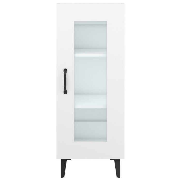 Credenza Bianca 34,5x34x90 cm in Legno Multistrato 812402