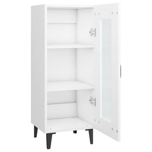 Credenza Bianca 34,5x34x90 cm in Legno Multistrato 812402