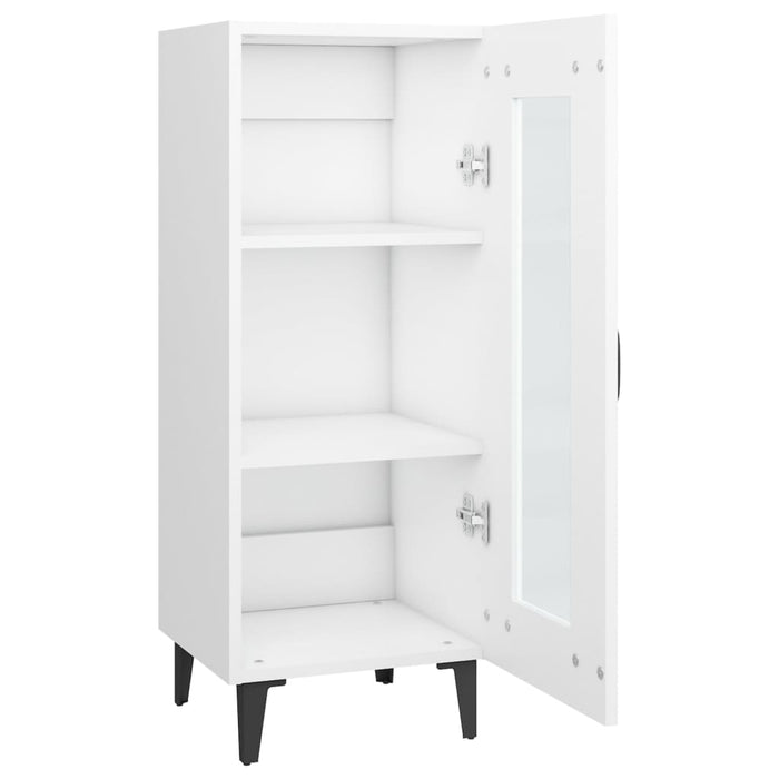 Credenza Bianca 34,5x34x90 cm in Legno Multistrato 812402