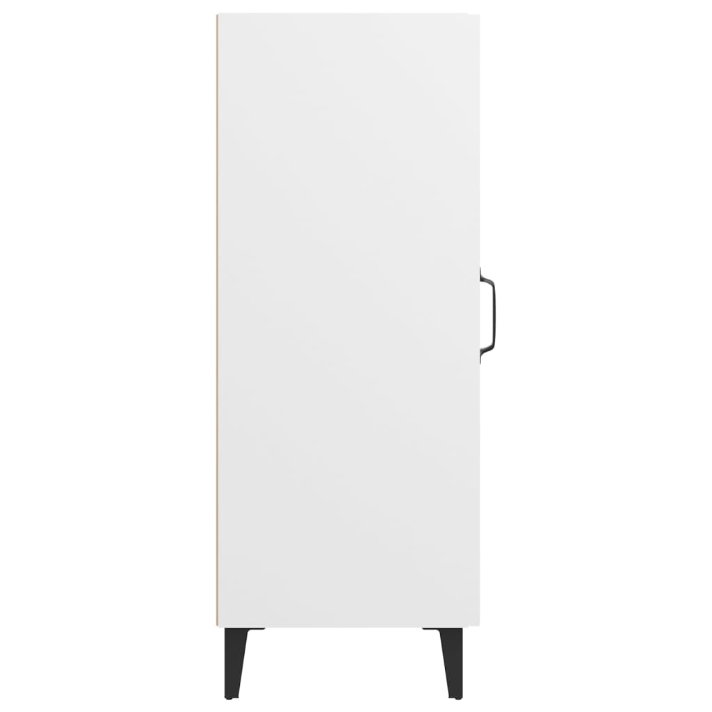 Credenza Bianca 34,5x34x90 cm in Legno Multistrato 812402