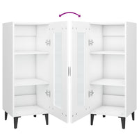 Credenza Bianca 34,5x34x90 cm in Legno Multistrato 812402