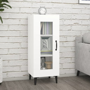 Credenza Bianca 34,5x34x90 cm in Legno Multistrato 812402