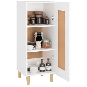 Credenza Bianca 34,5x34x90 cm in Legno Multistrato 812411