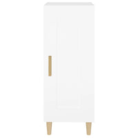 Credenza Bianca 34,5x34x90 cm in Legno Multistrato 812411
