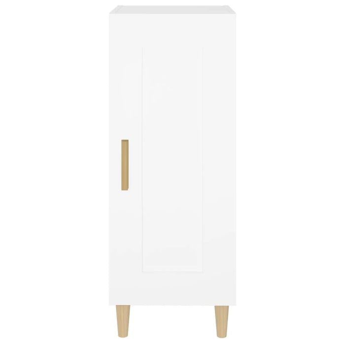 Credenza Bianca 34,5x34x90 cm in Legno Multistrato 812411