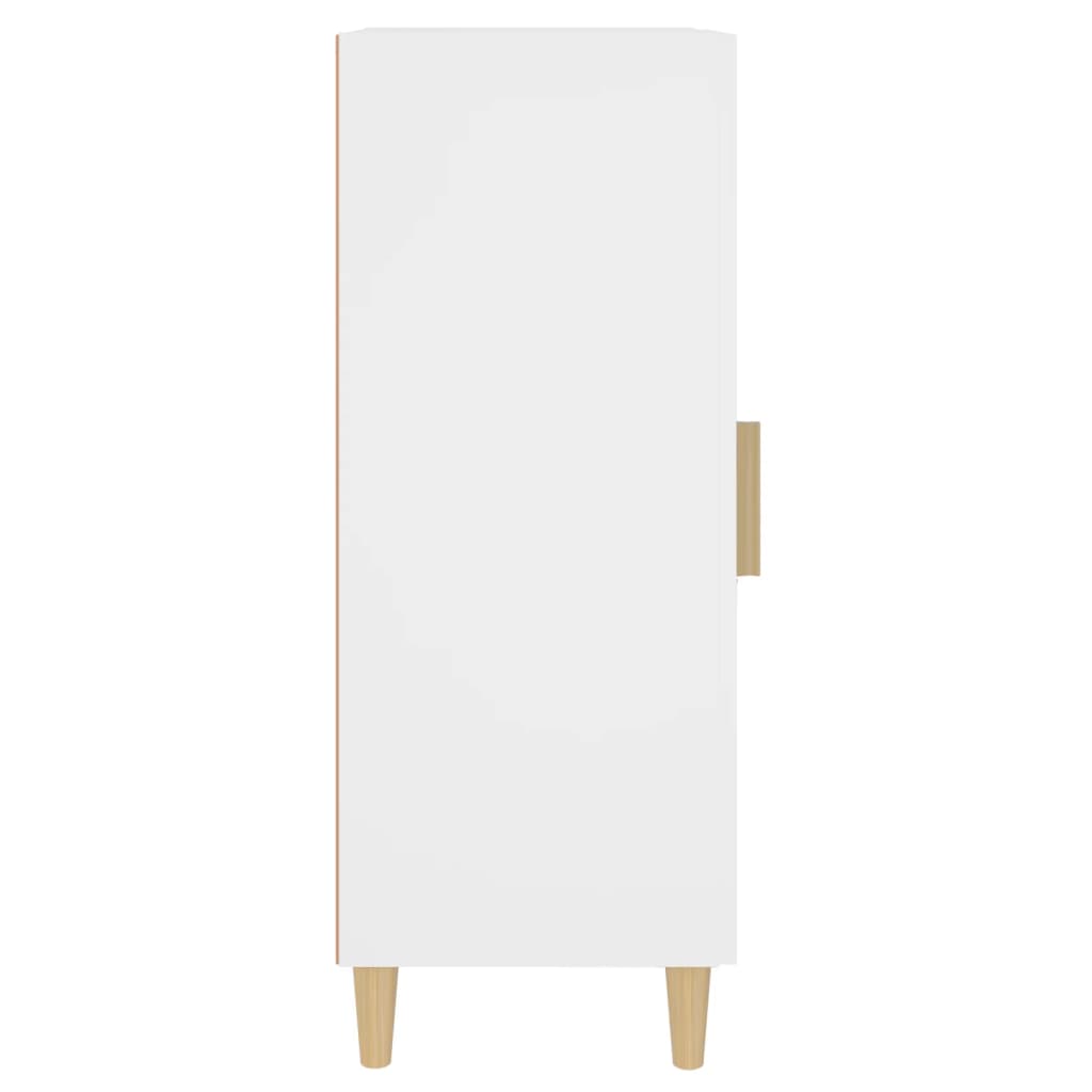 Credenza Bianca 34,5x34x90 cm in Legno Multistrato 812411