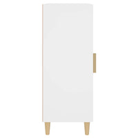 Credenza Bianca 34,5x34x90 cm in Legno Multistrato 812411