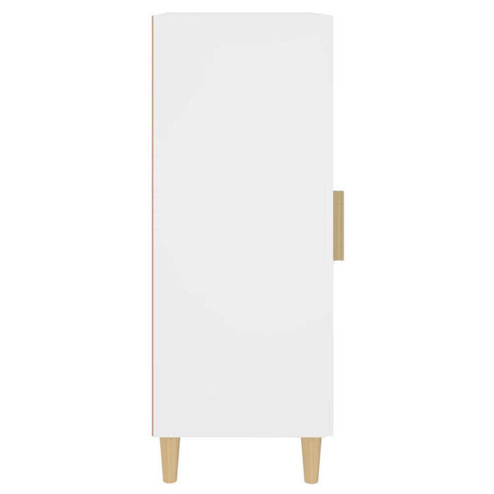 Credenza Bianca 34,5x34x90 cm in Legno Multistrato 812411