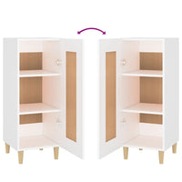 Credenza Bianca 34,5x34x90 cm in Legno Multistrato 812411