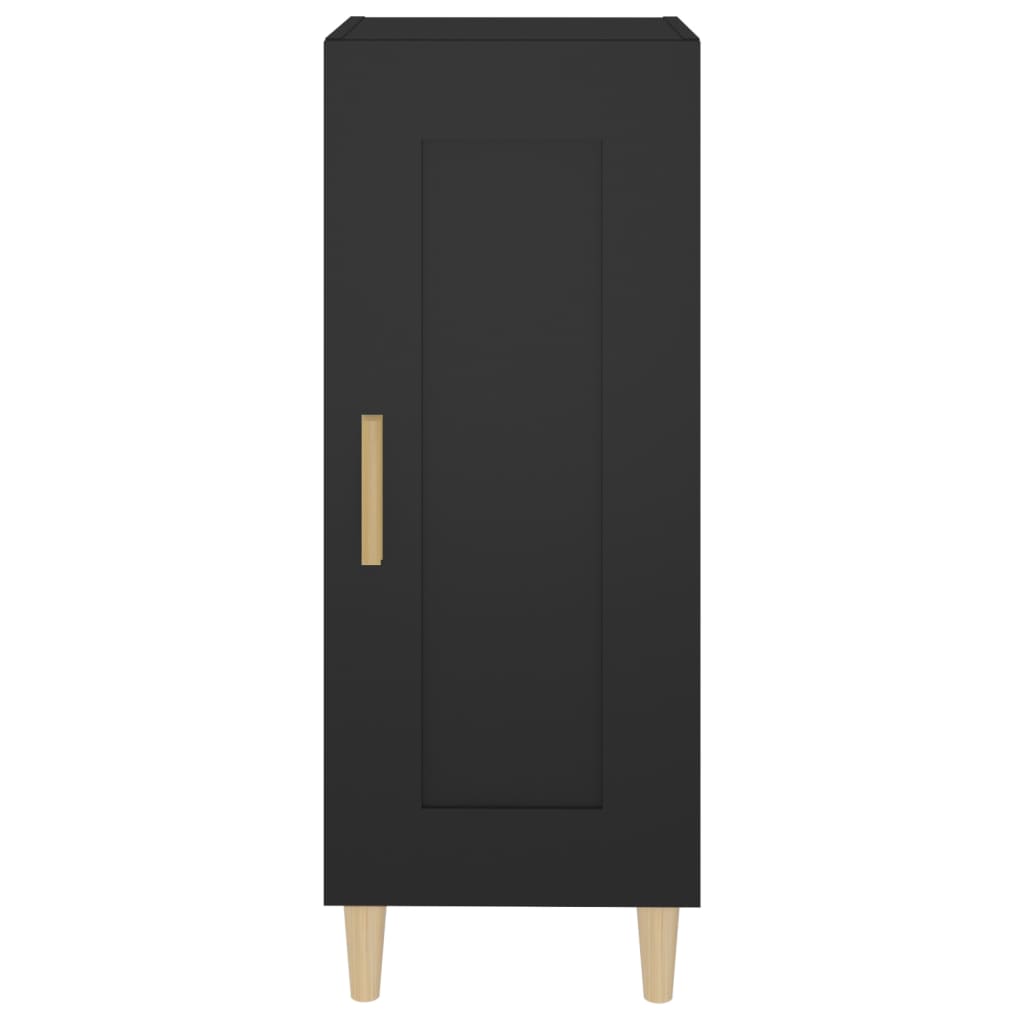Credenza Nero 34,5x34x90 cm in Legno Multistrato 812412
