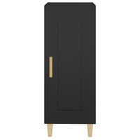 Credenza Nero 34,5x34x90 cm in Legno Multistrato 812412