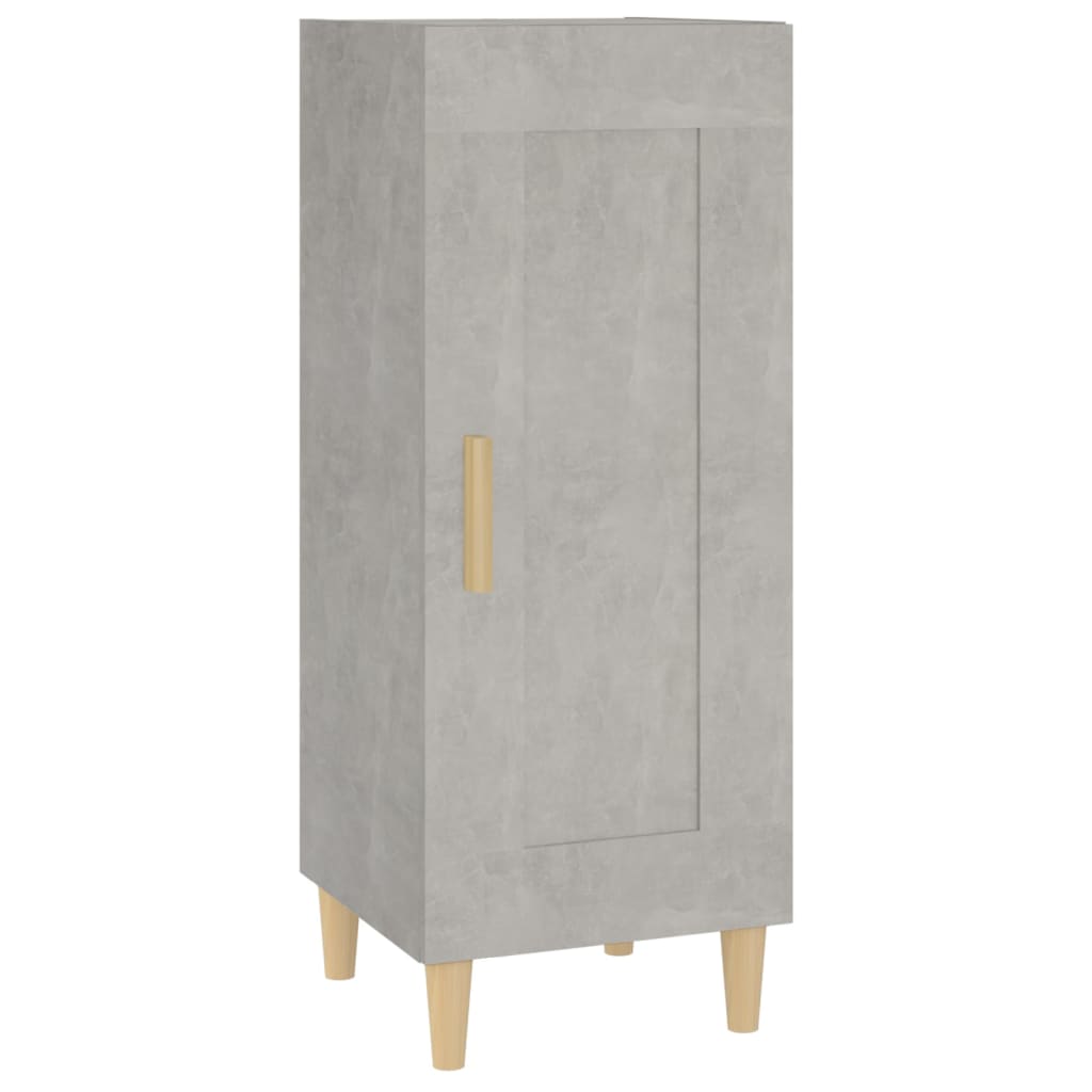Credenza Grigio Cemento 34,5x34x90 cm in Legno Multistrato cod mxl 8892
