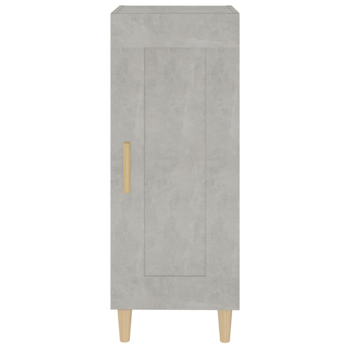 Credenza Grigio Cemento 34,5x34x90 cm in Legno Multistrato cod mxl 8892
