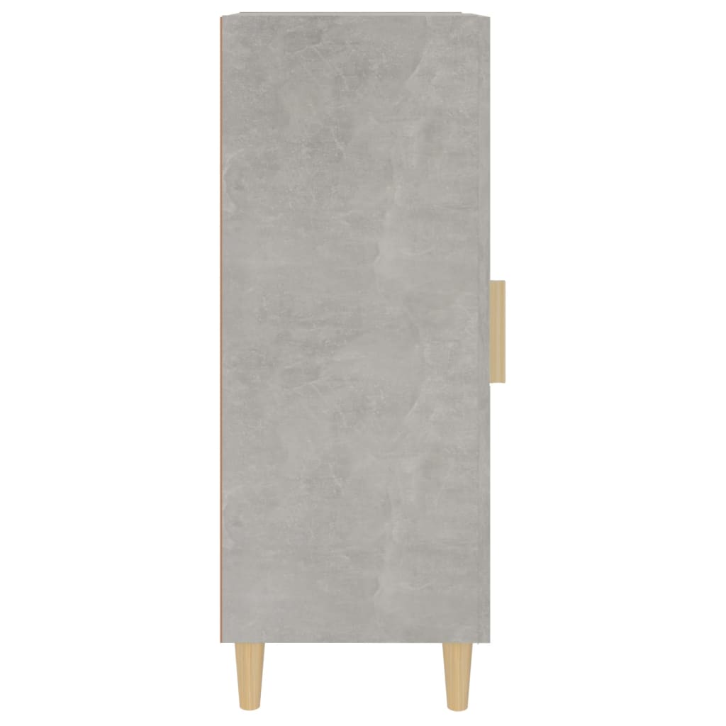 Credenza Grigio Cemento 34,5x34x90 cm in Legno Multistrato cod mxl 8892