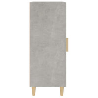 Credenza Grigio Cemento 34,5x34x90 cm in Legno Multistrato 812415