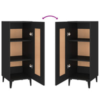 Credenza Nero 34,5x34x90 cm in Legno Multistrato cod mxl 12952